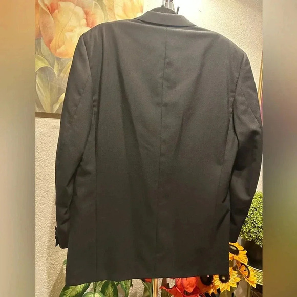 Vintage Burberry 100% Wool Blazer tailored Jacket Mens 46R Authentic - Picture 6 of 15